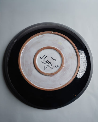PLAT EN CÉRAMIQUE, JEAN LURÇAT, 1950s