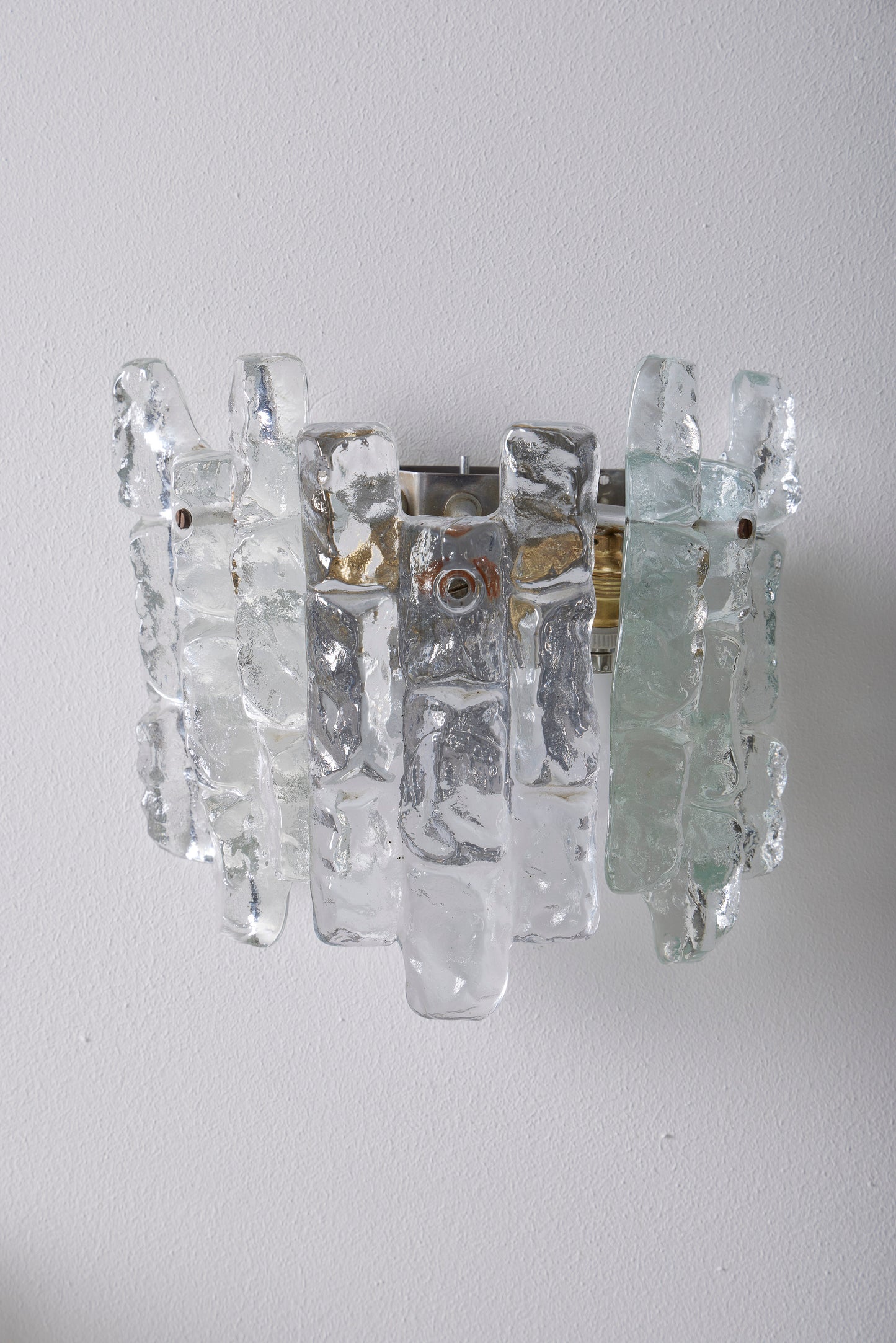 PAIR OF JULIUS THEODOR KALMAR GLASS WALL LIGHTS, 1960s