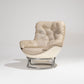 MICHEL CADESTIN "KARATE" LEATHER ARMCHAIR, 1970s