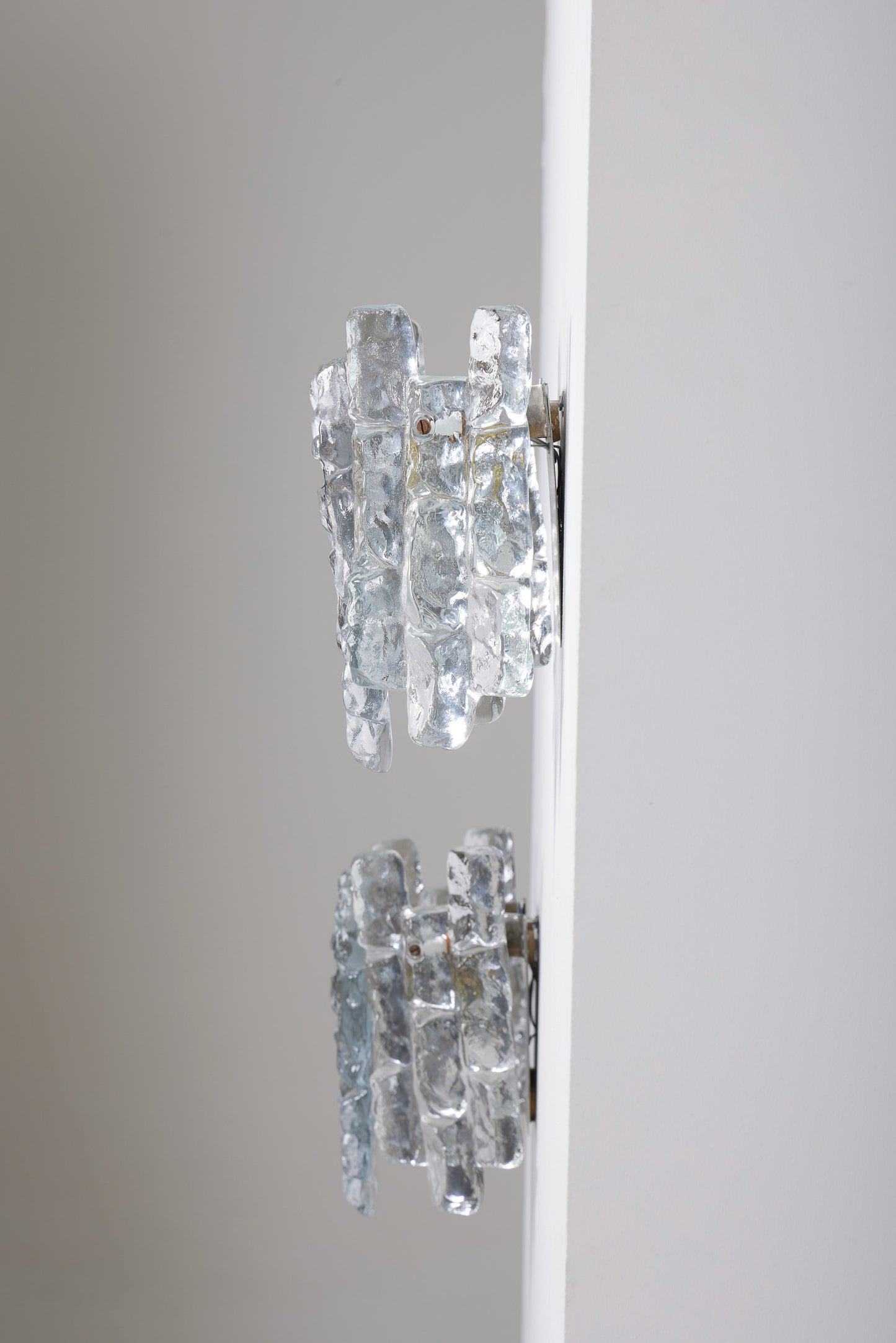 PAIR OF JULIUS THEODOR KALMAR GLASS WALL LIGHTS, 1960s