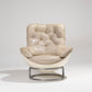 MICHEL CADESTIN "KARATE" LEATHER ARMCHAIR, 1970s