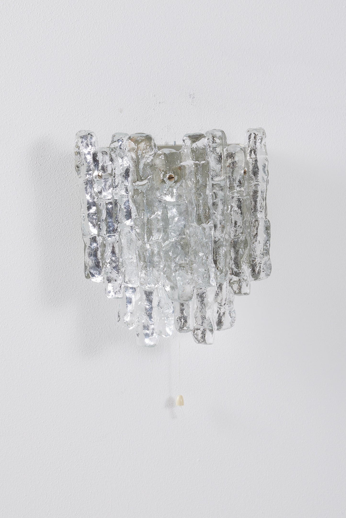 JULIUS THEODOR KALMAR FROSTED GLASS WALL LAMP, 1960s