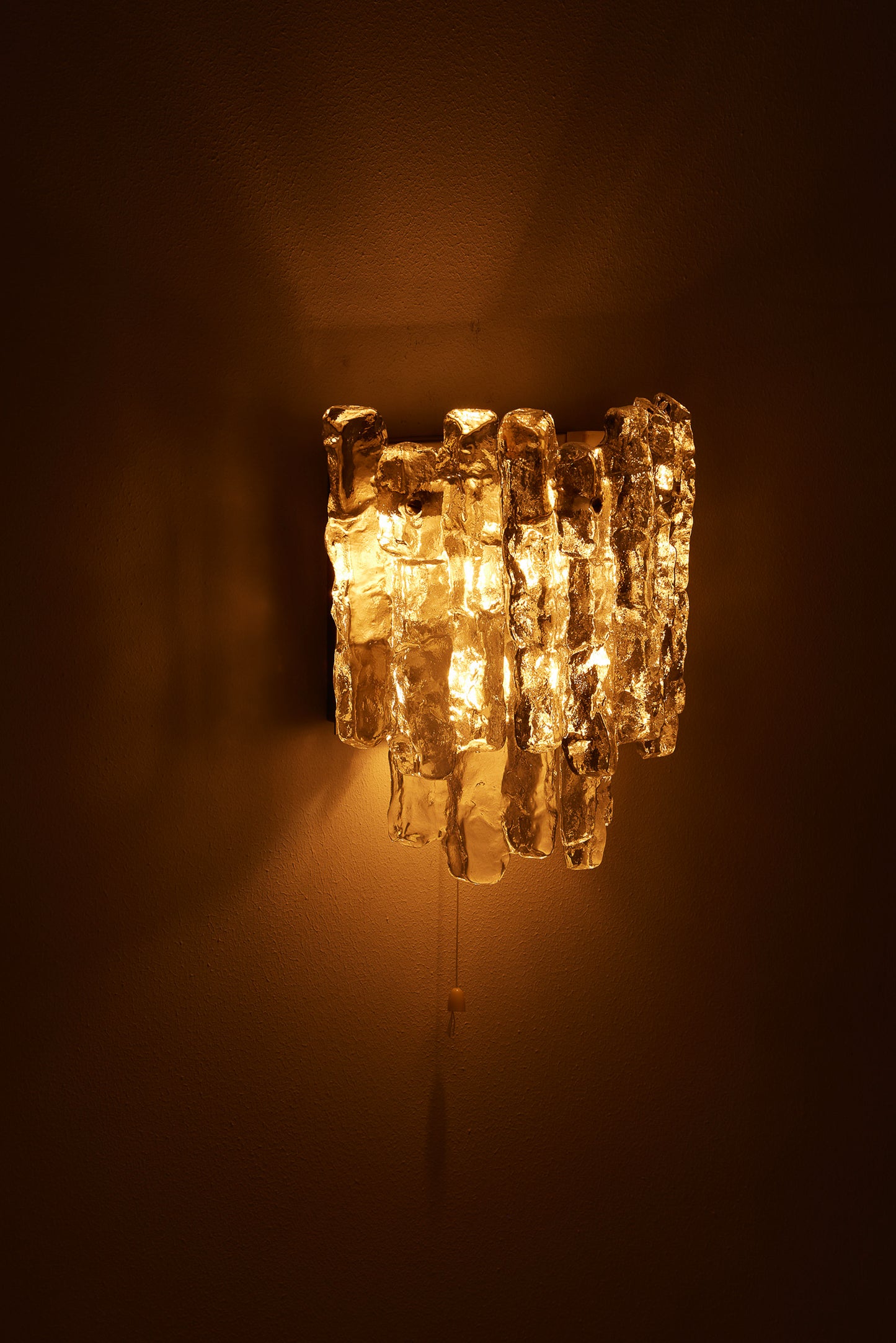 JULIUS THEODOR KALMAR FROSTED GLASS WALL LAMP, 1960s