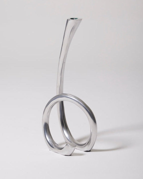 Metal loop candle holder, 1970s