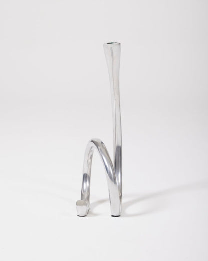 Metal loop candle holder, 1970s