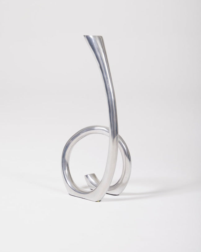 Metal loop candle holder, 1970s