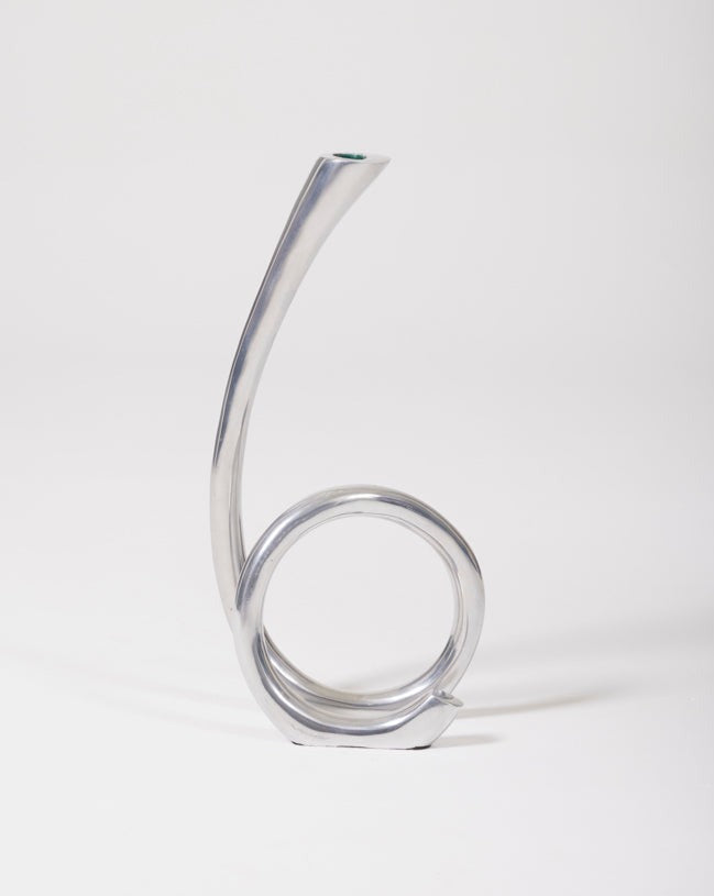 Metal loop candle holder, 1970s