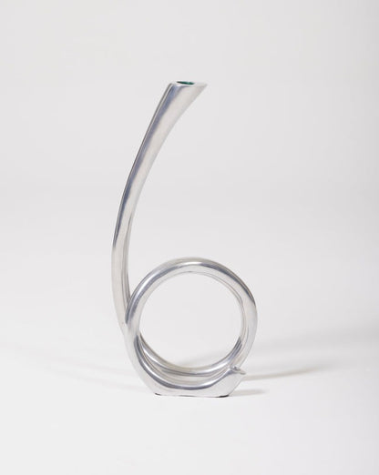 Metal loop candle holder, 1970s