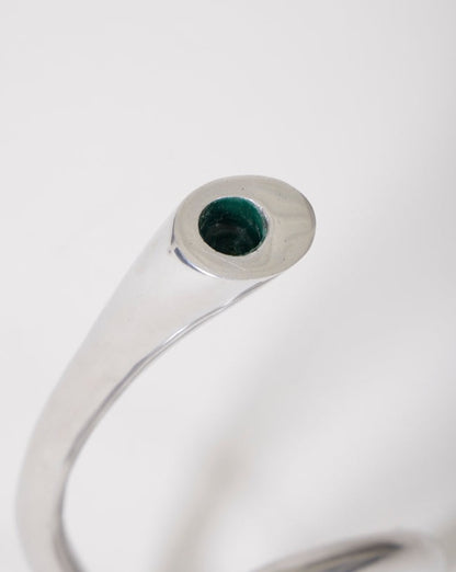 Metal loop candle holder, 1970s