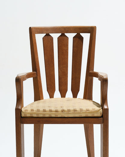 FAUTEUIL EN CHÊNE GUILLERME ET CHAMBRON, 1960s