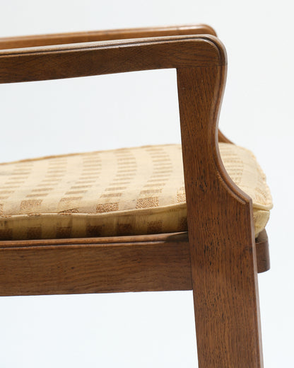 FAUTEUIL EN CHÊNE GUILLERME ET CHAMBRON, 1960s