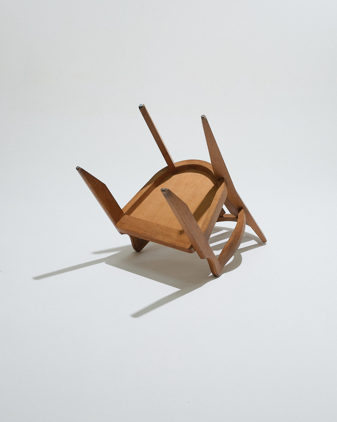 FAUTEUIL EN CHÊNE GUILLERME ET CHAMBRON, 1960s