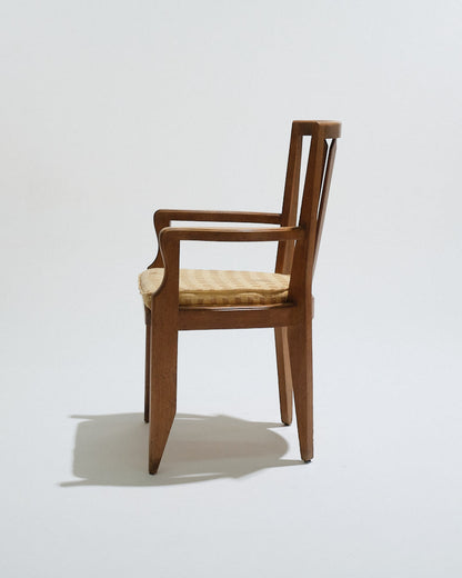 FAUTEUIL EN CHÊNE GUILLERME ET CHAMBRON, 1960s