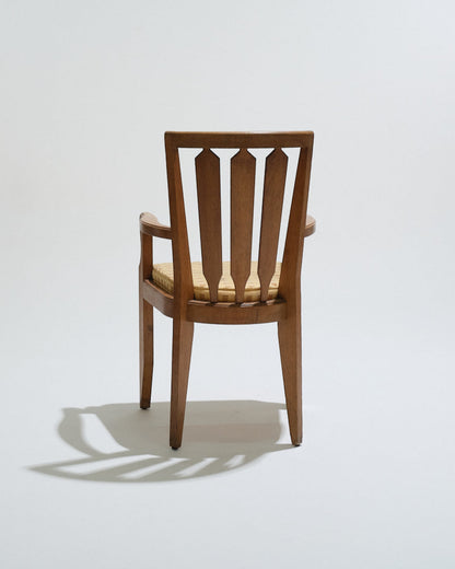 FAUTEUIL EN CHÊNE GUILLERME ET CHAMBRON, 1960s