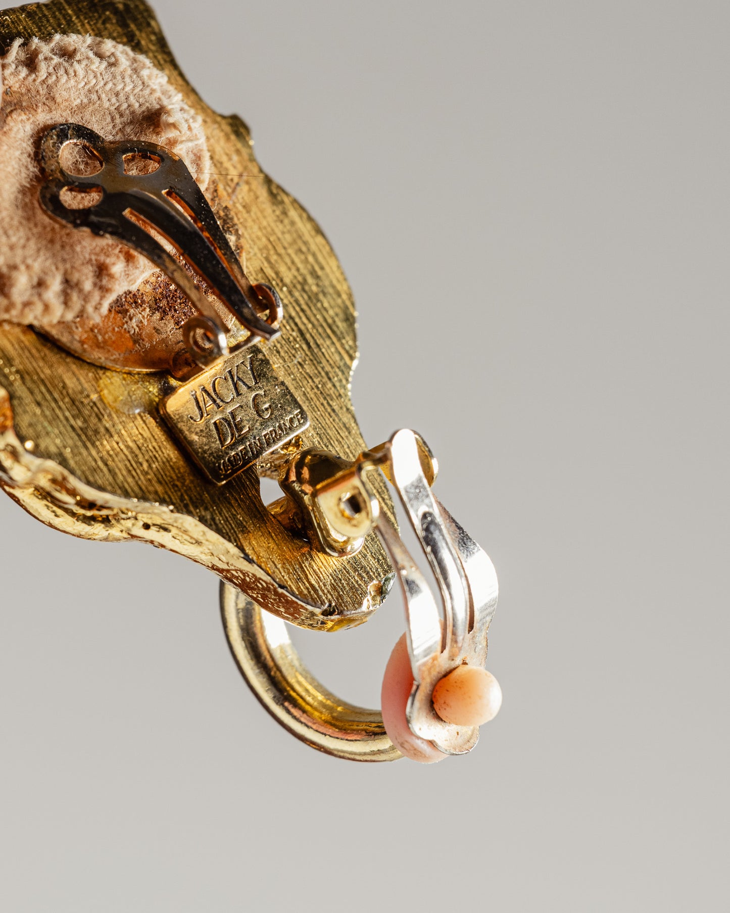 PAIR OF EARRINGS, JACKY DE G, 1980s