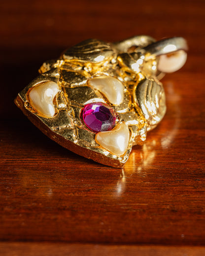 PAIR OF EARRINGS, JACKY DE G, 1980s