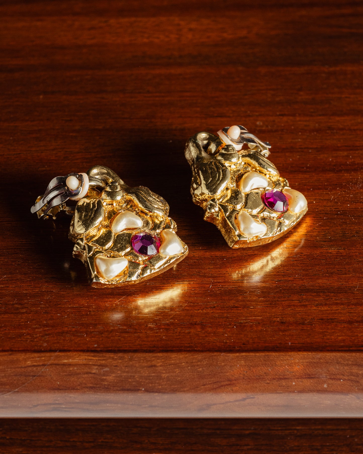 PAIR OF EARRINGS, JACKY DE G, 1980s