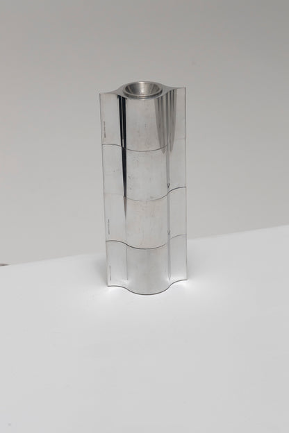 VERNER PANTON ALUMINUM CANDLE HOLDER, 1980s