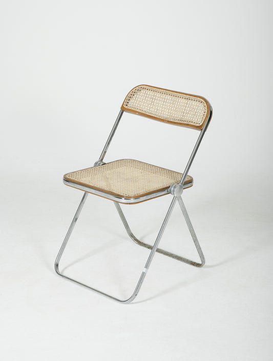 PLIA CANE AND METAL CHAIR, 1960s