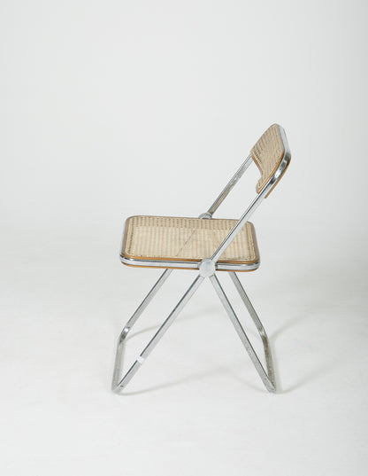 PLIA CANE AND METAL CHAIR, 1960s