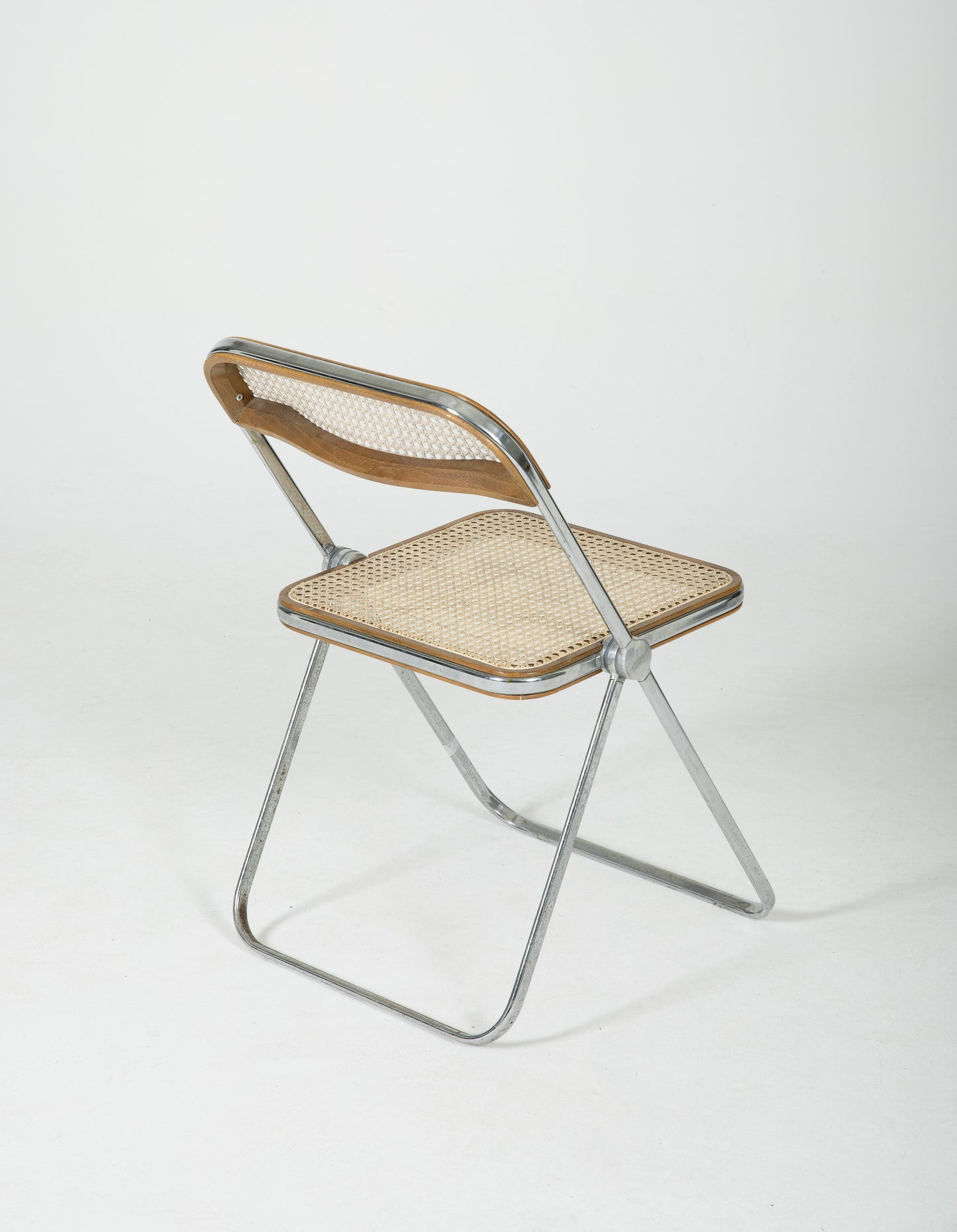 PLIA CANE AND METAL CHAIR, 1960s