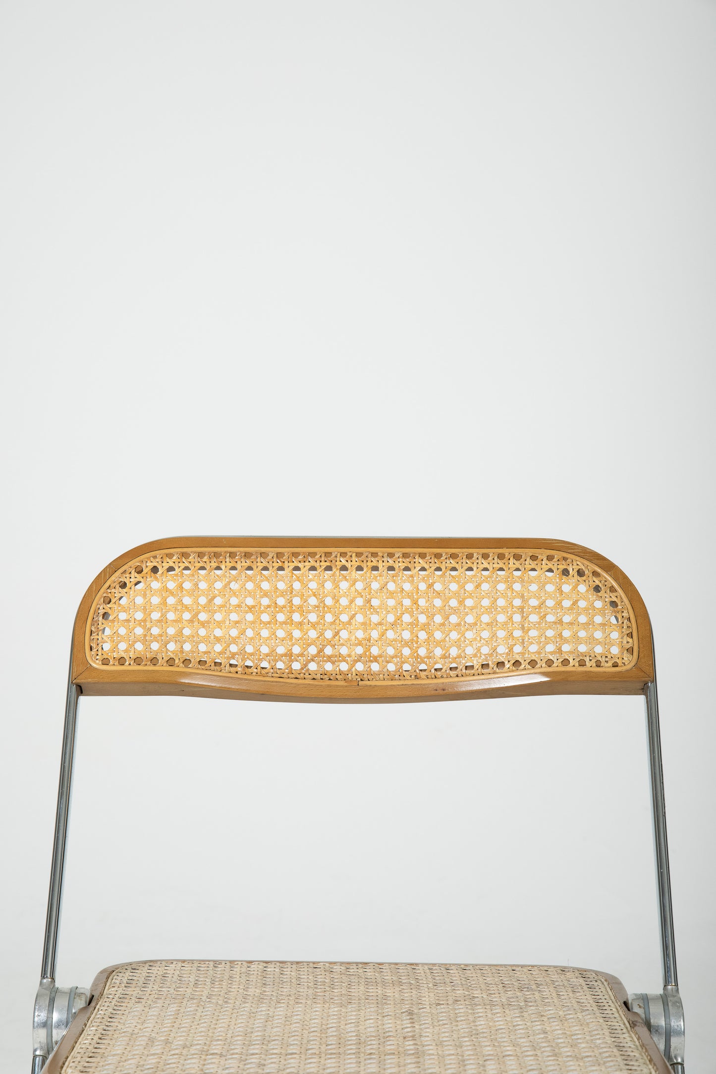 PLIA CANE AND METAL CHAIR, 1960s