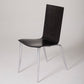 SET OF 4 BLACK CHAIRS "OLLY TANGO" PHILIPPE STARCK, 1980s