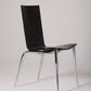 SET OF 4 BLACK CHAIRS "OLLY TANGO" PHILIPPE STARCK, 1980s