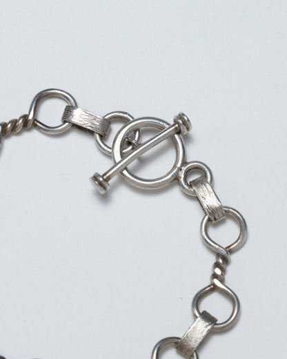 BRACELET MAILLONS EN ARGENT MASSIF