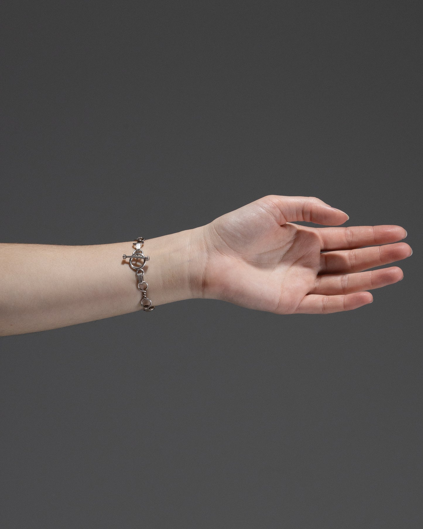 BRACELET MAILLONS EN ARGENT MASSIF