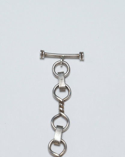 BRACELET MAILLONS EN ARGENT MASSIF