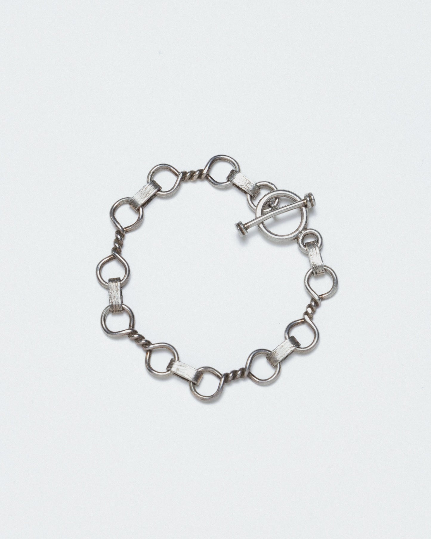 BRACELET MAILLONS EN ARGENT MASSIF