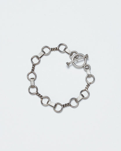 BRACELET MAILLONS EN ARGENT MASSIF