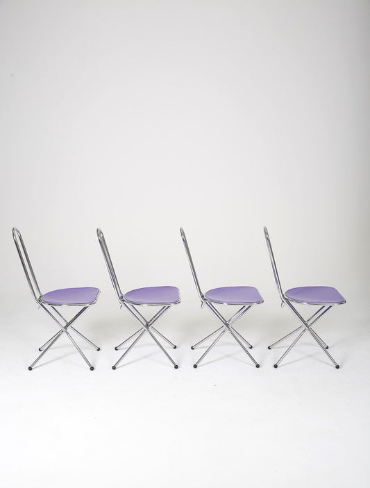 SET OF 4 NIELS GAMMELGAARD CHAIRS, 1980s