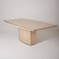 TRAVERTINE DINING TABLE WILLY RIZZO