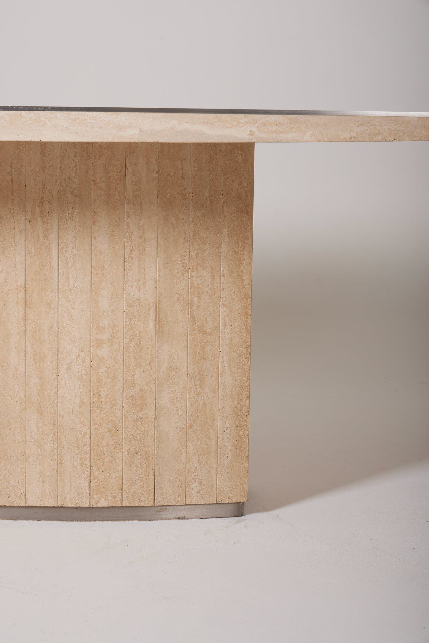 TRAVERTINE DINING TABLE WILLY RIZZO