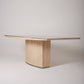 TRAVERTINE DINING TABLE WILLY RIZZO