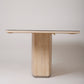 TRAVERTINE DINING TABLE WILLY RIZZO