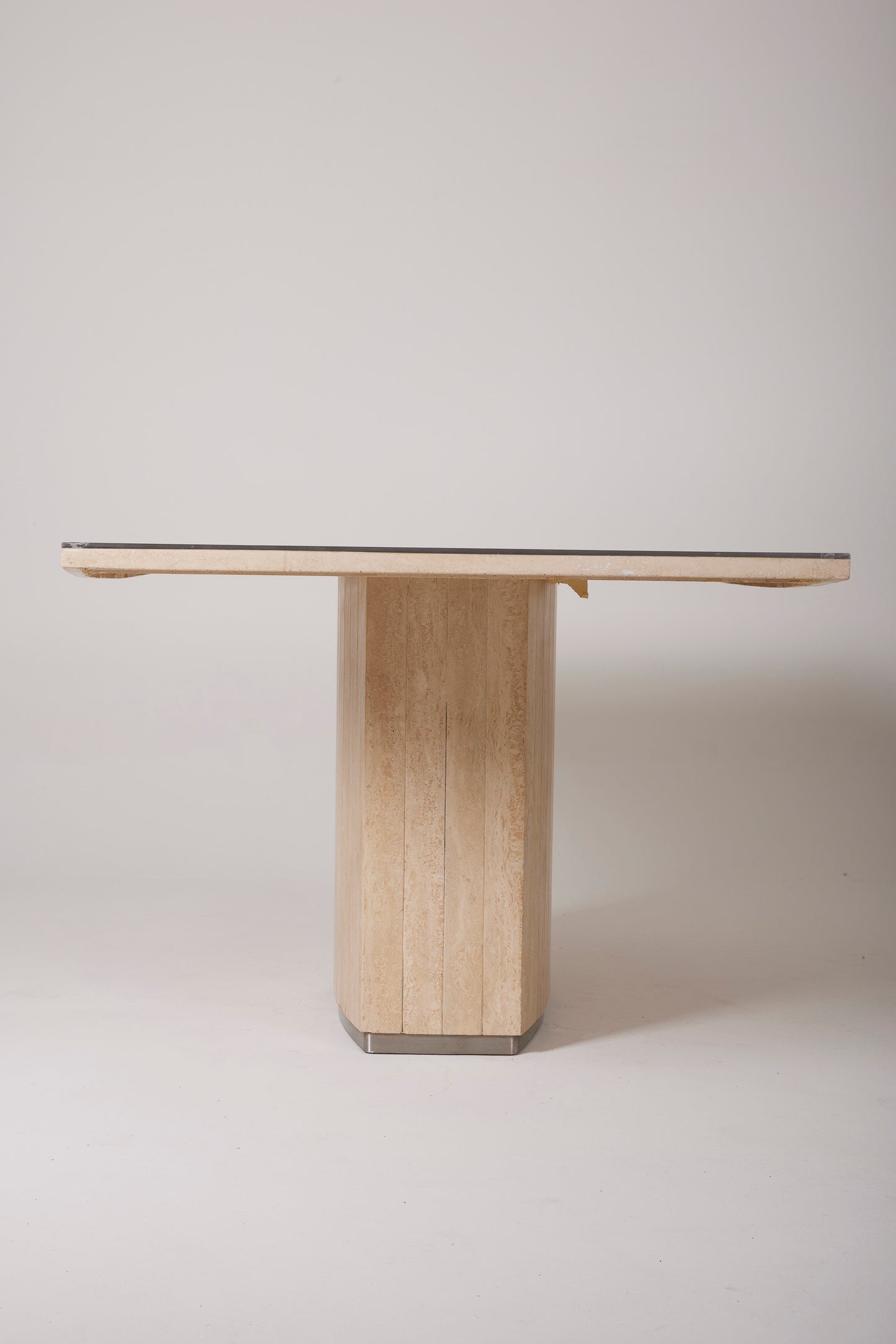 TRAVERTINE DINING TABLE WILLY RIZZO