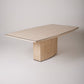 TRAVERTINE DINING TABLE WILLY RIZZO