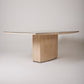 TRAVERTINE DINING TABLE WILLY RIZZO