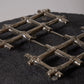 SILVER-PLATED METAL BAMBOO TRIVET