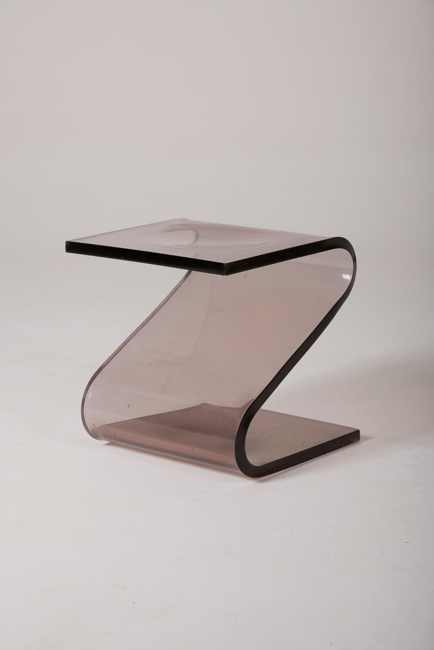 FRANÇOIS ARNAL PLEXIGLAS STOOL, 1970s