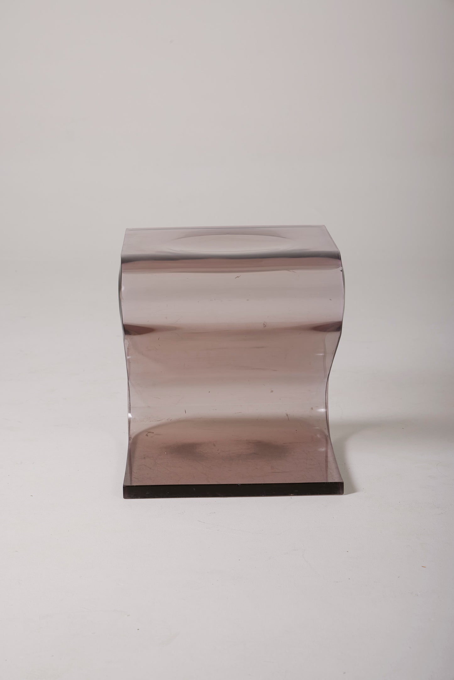 FRANÇOIS ARNAL PLEXIGLAS STOOL, 1970s