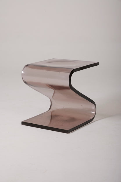 Plexiglas François Arnal sgabello, anni '70