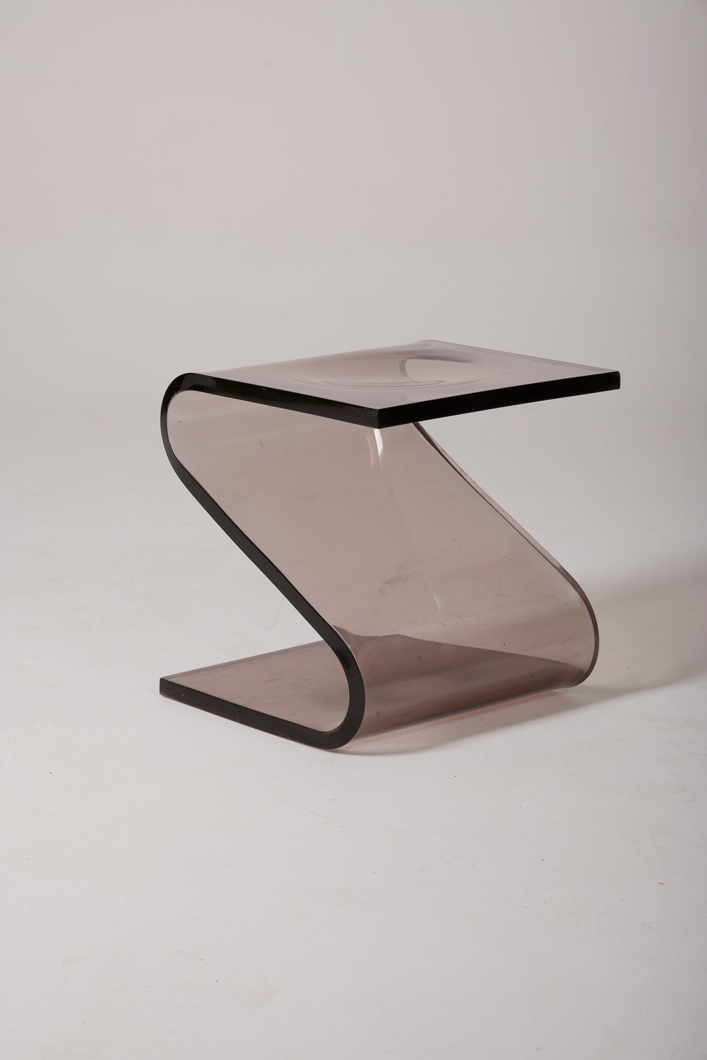 FRANÇOIS ARNAL PLEXIGLAS STOOL, 1970s