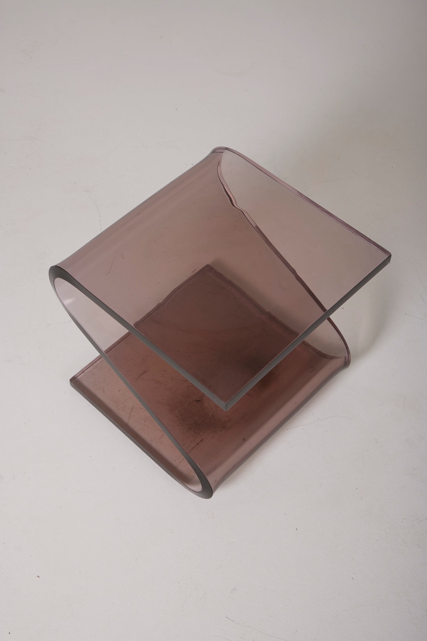 FRANÇOIS ARNAL PLEXIGLAS STOOL, 1970s