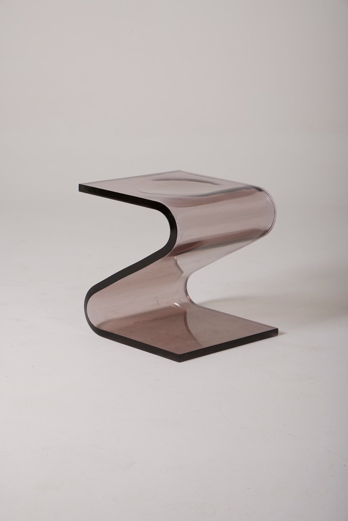 FRANÇOIS ARNAL PLEXIGLAS STOOL, 1970s