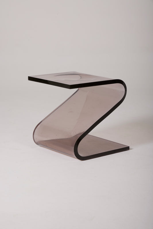 FRANÇOIS ARNAL PLEXIGLAS STOOL, 1970s