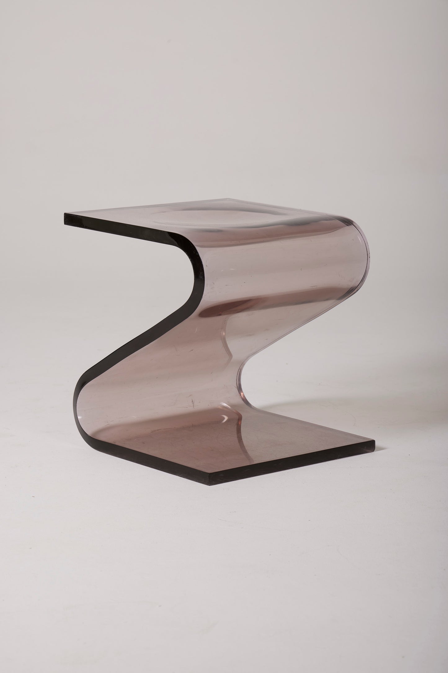 FRANÇOIS ARNAL PLEXIGLAS STOOL, 1970s